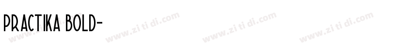 practika bold字体转换